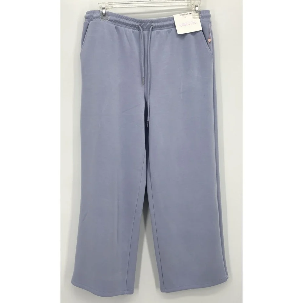 Always You Straight Leg Lounge Pants XL Lavender Thick Soft Stretch Pockets‎ NWT